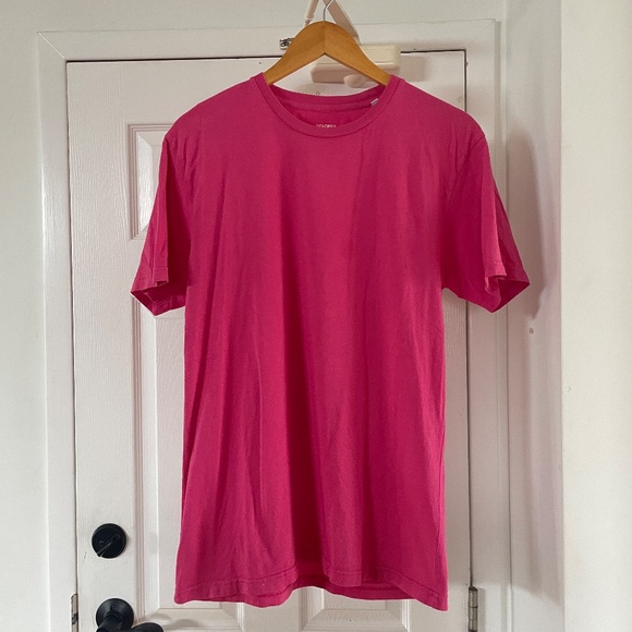 Colourful Standard Oversized Organic Cotton T Shirt Bubblegum Pink Size Medium - Picture 2 of 3